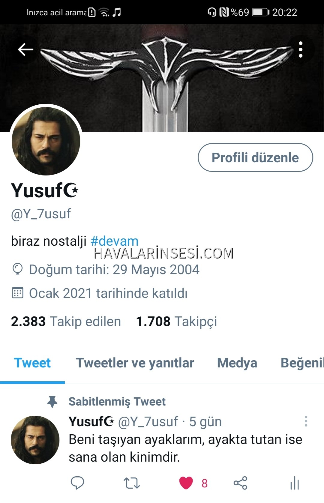Takipçi sayım